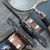 PVK Custom UTX-85 Double Edge Pearlescent Dragon Scale Blade, Distressed Geisha W/ Waves Handle, Pearlescent Dragon Scale Hardware