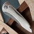 TiNives 3.25 Auto Devin Thomas Fireball Damascus Blade, Titanium Handles