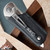 TiNives 3.25 Auto Devin Thomas Fireball Damascus Blade, Titanium Handles