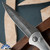 TiNives 3.25 Auto Devin Thomas Twist Damascus Blade, Titanium Handles