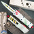 Microtech Combat Troodon 142-3GBS Double Edge Full Serrated Blade, Ghost Busters Handle