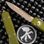 Microtech Ultratech 121-13APOD Single Edge Apocalyptic Bronze Blade, OD Green Handle