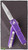 Microtech UTX-85 S/E 231-4PU Satin Blade Purple Handle