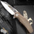 Marfione Custom Mini Matrix High Polish w/ Dragon Motif Engraved Inlay By Jody Muller Bronze Snakeskin Ti Handle Bronze Two-Tone HW 2013