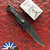 Piranha Fingerling, Black Tactical Plain Blade, Black Handle