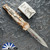 Piranha Rated-X, Camo Handle, D/E Mirror Polished Standard Blade