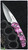 Protech TR-5 Auto Violet Skulls Silver Blade Shaw Skull