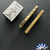 Marfione Custom UTX-70 D/E Edge Mirror Polish CF Inlay Blade & Brass Chassis
