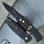 Protech Tactical Response 2 TR-2 Skull ATL 2024 Black Magnacut Blade, Black With Sterling Shaw Skull Inlay Handle, MOP Button LTD