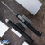 Microtech Exocet 158-10 Tanto Stonewash Blade, Black Handle