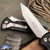 Microtech Socom Elite Auto 161A-10 Tanto Edge Stonewash Blade, Black Handle
