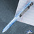 Maverick Customs Full Size FU Flipper Univeral Pen Smooth Aluminum Blue And White Splatter Finish