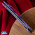 John Gray Slitter, Blasted & Tumbled S90V Blade, Blue & Purple Textured Titanium Handle