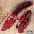 Heretic Knives Medusa Flipper CPM-Magnacut Cel Shade Red