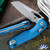 Microtech Standard Issue MSI 210T-10APPMCBL Ram-Lok Polymer Cerakote Blue, Apocalyptic Blade
