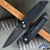 Protech TR-3 X1 Black Blade Black Fish Scale Handle