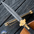 AGA Campolin ZERO+ Limited Edition 2024 Twist Damascus Dagger Blade, Carbon Fiber Handle,  Gold Plated HW LTD