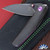 Poikilo Blade X Vulpex Collab, VK-Zen S2 DLC Stonewash Blade, DLC Titanium Handle, Purple HW