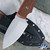 Dauntless Manufacturing Fixed Blade, Hot And Ready Moss , AEB-L Beadblast Spearpoint Blade, Natural Canvas Micarta Handle