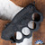 BURN Custom OTF Razorback Prototype Mirror Polished Nightmare Grind 154Cm Blade, Phantom 3K Twill Carbon Fiber Inlays, Black Cerakote Aluminum Chassis #2 Of 3