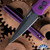 Protech Godson Auto 721 Black Blade Purple Handle V2