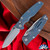 Hinderer Eklipse Auto Spearpoint Stonewash CPM S45VN Blade,  Battle Blue Ti Frame
