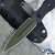 Blackside Customs Phase 7 Dagger, OD Green Finished PSB27, 6061 Aluminum Scales W/Tritium Inlay, Black Kydex Sheath