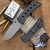 Mcnees Custom Knives Mac 2 3.5 Gen 2 Magnacut Blade, Blackout Speedhole Pattern Titanium Handle
