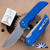 Protech MX105-Blue Gridlock Mordax Plunge Lock Flipper, Stonewashed Magnacut Blade, Blue Gridlock Handle