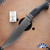 Michal Komorovsky Hunting Knife, DLC Recurve Blade, Black G10 Handle With Lanyard Hole