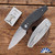 TRM Neutron 2 FrameLock, Tumbled Magnacut, Textured Flat Carbon Fiber Scales