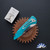 TiNives 3.25 Automatic, Brightwashed 154CM Blade, Turquoise Aluminum Handles