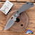 Strider Knives PT Stonewashed CPM-154 Blade, Dark Flamed Titanium Frame