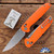 Tactile Knife Co. Maverick MagnaCut Crossbar Lock Orange G-10