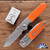 Terrain 365 Invictus ATB-SP Folder, Terravantium Blade,  Orange G10 W/Integrated Titanium Bolstered Framelock