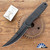 Blackside Customs Cat 5, Black Magnacut, Black G10 Scales, Triple Black