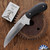 29 Knives Custom Ginunting, S35-VN Wharncliffe, Red/Black G10 Handle Scales