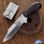 29 Knives Custom Fixed Susuwat S35-VN, Maroon Micarta Handle Scales