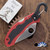 Spyderco Snap-It, AUS-8A Spyderedge,  Red FRN W/Black Inlay C26SRD