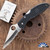 Spyderco Delica, Full Serrated AUS-8 Stainless Blade, Black FRN Handles, C11SBK