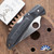 Spyderco Delica, Full Serrated AUS-8 Stainless Blade, Black FRN Handles, C11SBK