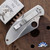 Spyderco Delica,  AUS-6 Stainless Blade, Stainless Steel Handles, C43P