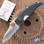Spyderco Walker Zytel,  Partial Serrated AUS-8 Stainless Blade, Black Zytel Handle, C37PSBK