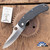 Spyderco Tim Wegner Folding Knife, Plain Edge ATS-34 Stainless Blade, Black G10 Handles, C48GP