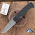 Benchmade Knives Emerson 970/CQC-7, ATS-34 Tanto, Textured Black G10, 970
