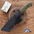 Goathead Knives Hunter 3.5, Magnacut Blade, Textured OD Green G10 Handles