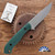Goathead Knives Hunter 3.5, Magnacut Blade, Smooth Forest G10 Handles