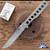 Brad Zinker Straight Gunstock Trapper Flipper, Satin CPM-154, Tumbled Titanium Handles
