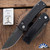 Chaves Knives/Protech Redencion Auto CCKSF25.Redencion.1, DLC Black S35VN Tanto Blade, Black "Skull Key" Textured Handle W/Black Lip Pearl Pin Button