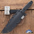 Blackside Customs Rogue 1, GrayMatter Magnacut, Black G10 Handle, Normal Spine